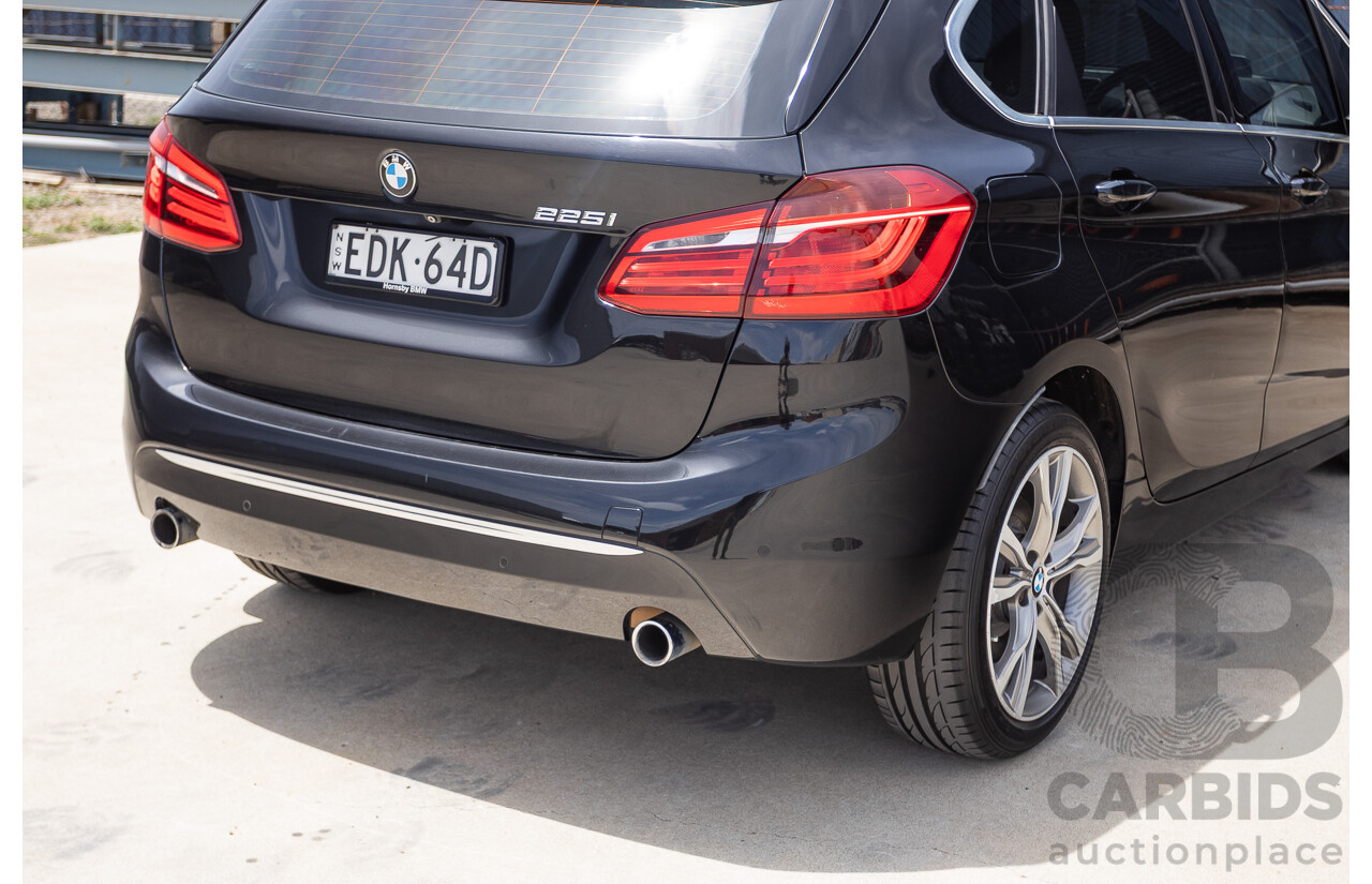 6/2015 BMW 225i Active Tourer Sport Line FWD F45 4D Wagon Black Sapphire Metallic Turbo 2.0L