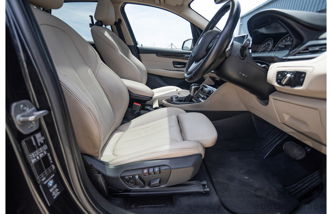 6/2015 BMW 225i Active Tourer Sport Line FWD F45 4D Wagon Black Sapphire Metallic Turbo 2.0L