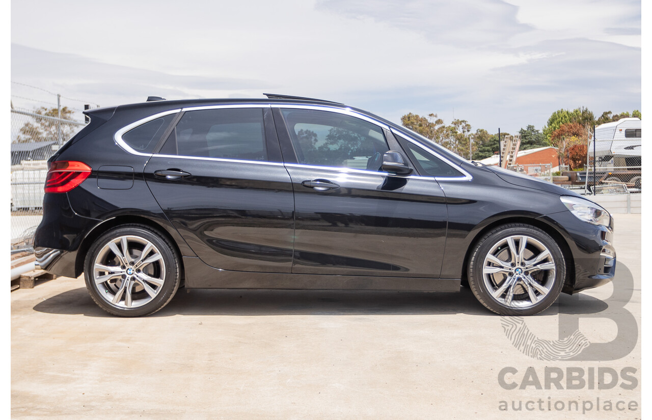 6/2015 BMW 225i Active Tourer Sport Line FWD F45 4D Wagon Black Sapphire Metallic Turbo 2.0L