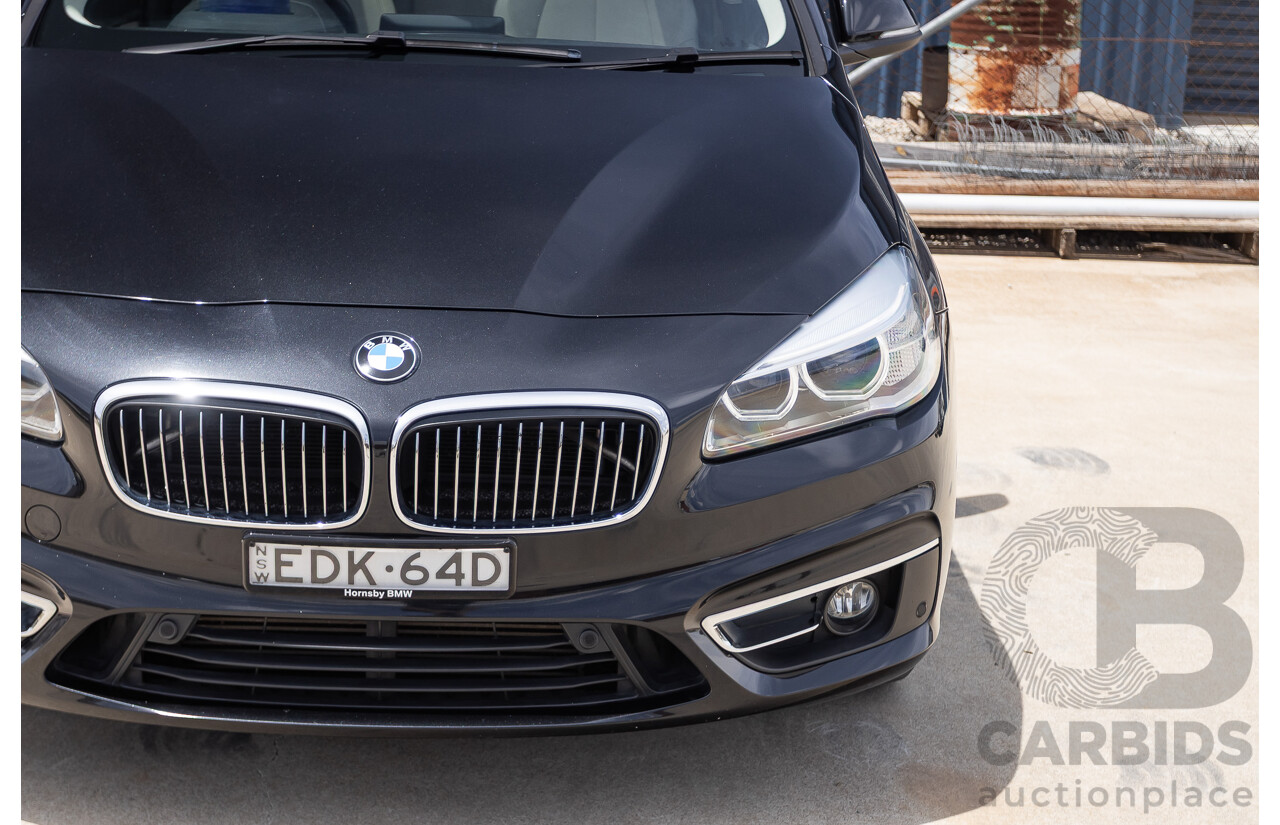 6/2015 BMW 225i Active Tourer Sport Line FWD F45 4D Wagon Black Sapphire Metallic Turbo 2.0L