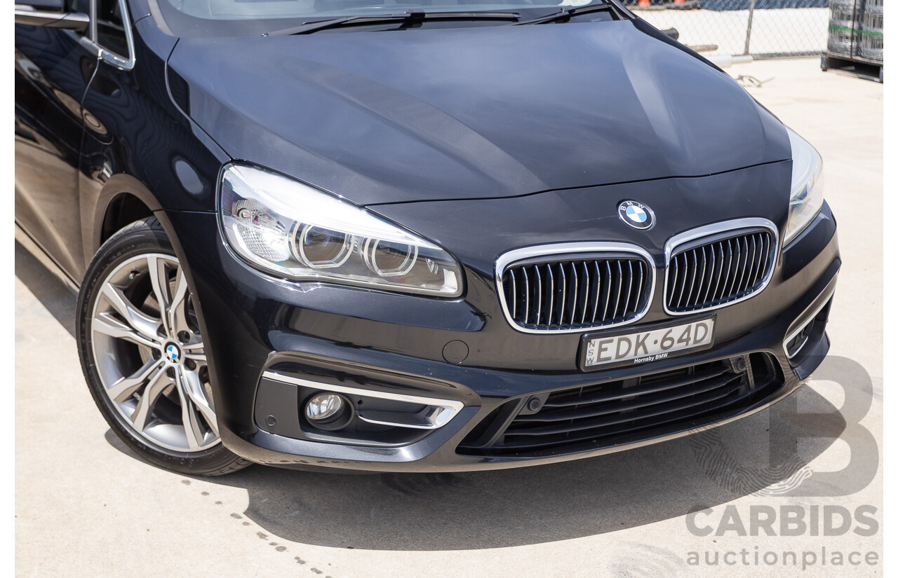 6/2015 BMW 225i Active Tourer Sport Line FWD F45 4D Wagon Black Sapphire Metallic Turbo 2.0L