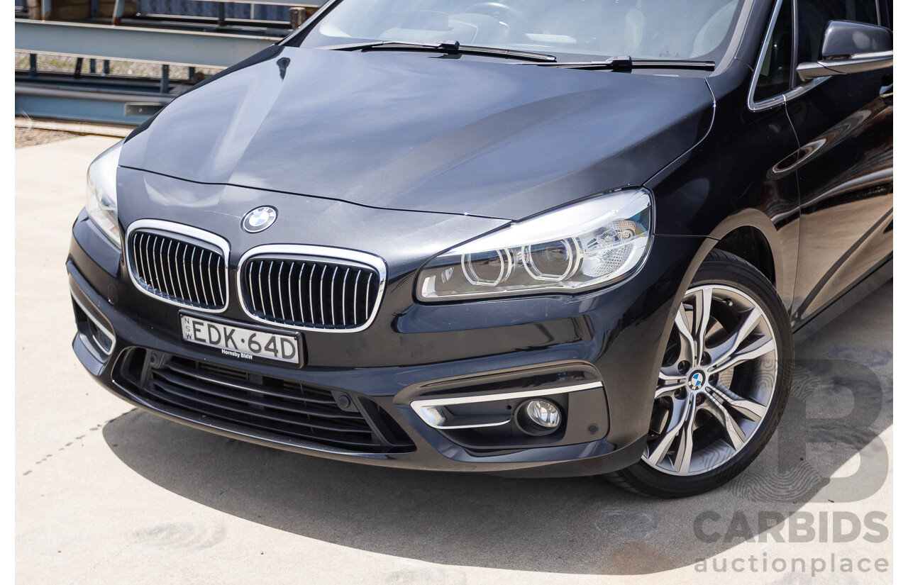 6/2015 BMW 225i Active Tourer Sport Line FWD F45 4D Wagon Black Sapphire Metallic Turbo 2.0L
