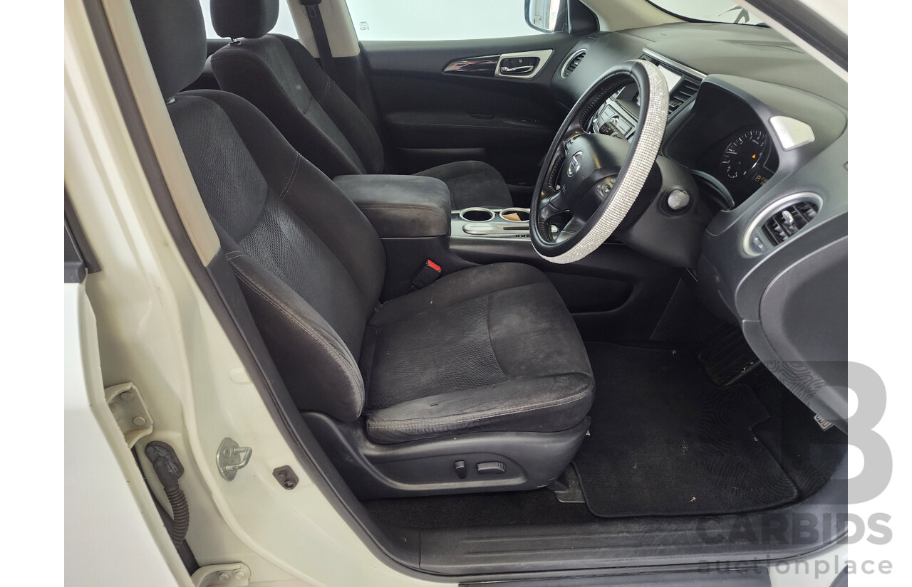 6/2014 Nissan Pathfinder ST (4x2) R52 4d Wagon White 3.5L