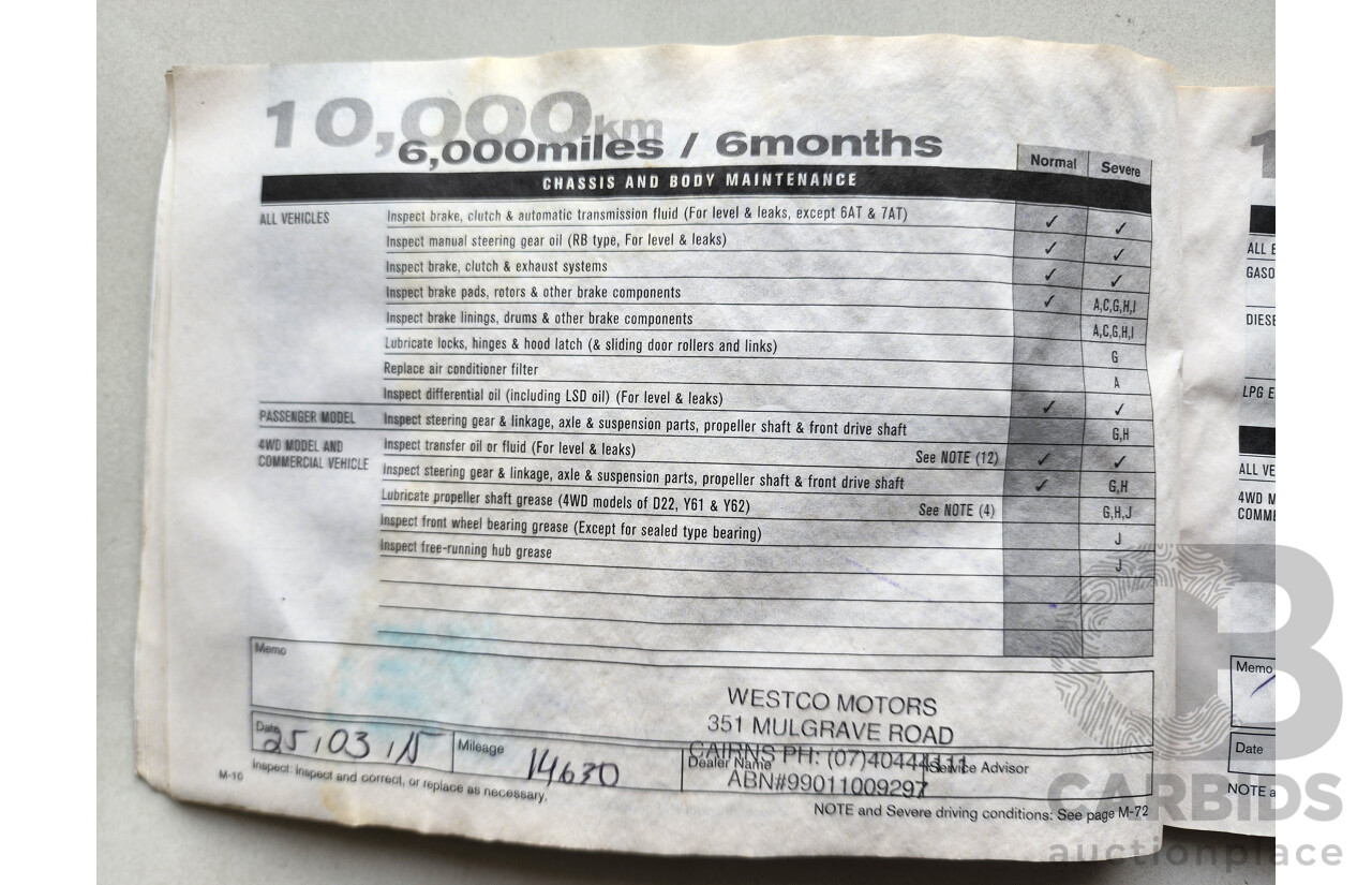 6/2014 Nissan Pathfinder ST (4x2) R52 4d Wagon White 3.5L