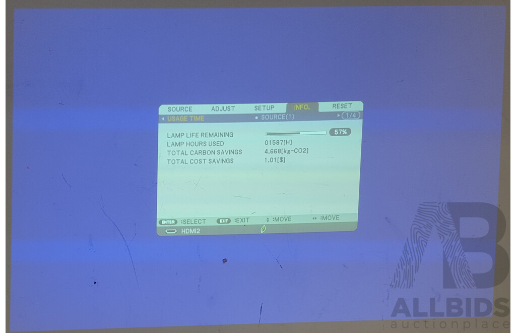 NEC (M362W) WXGA DLP Projector