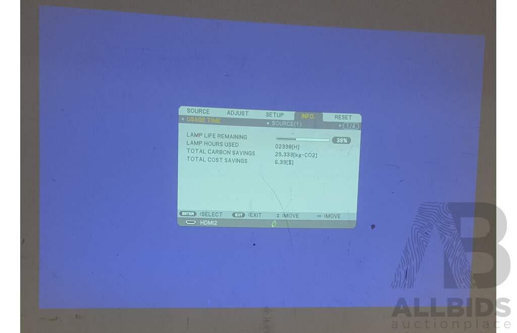 NEC (M362W) WXGA DLP Projector