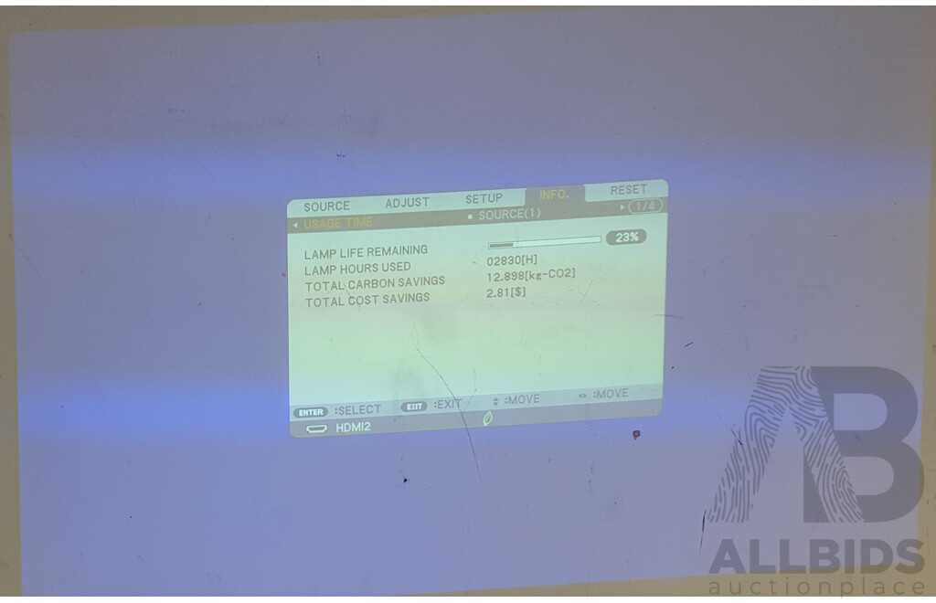 NEC (M362W) WXGA DLP Projector