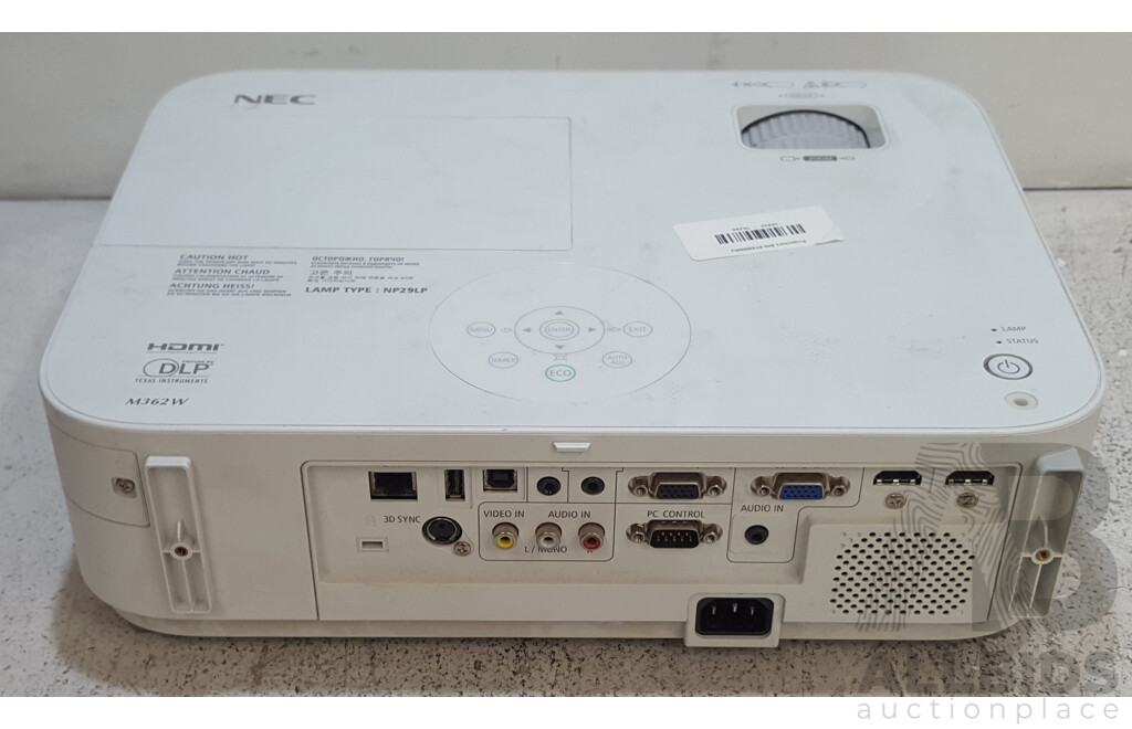 NEC (M362W) WXGA DLP Projector