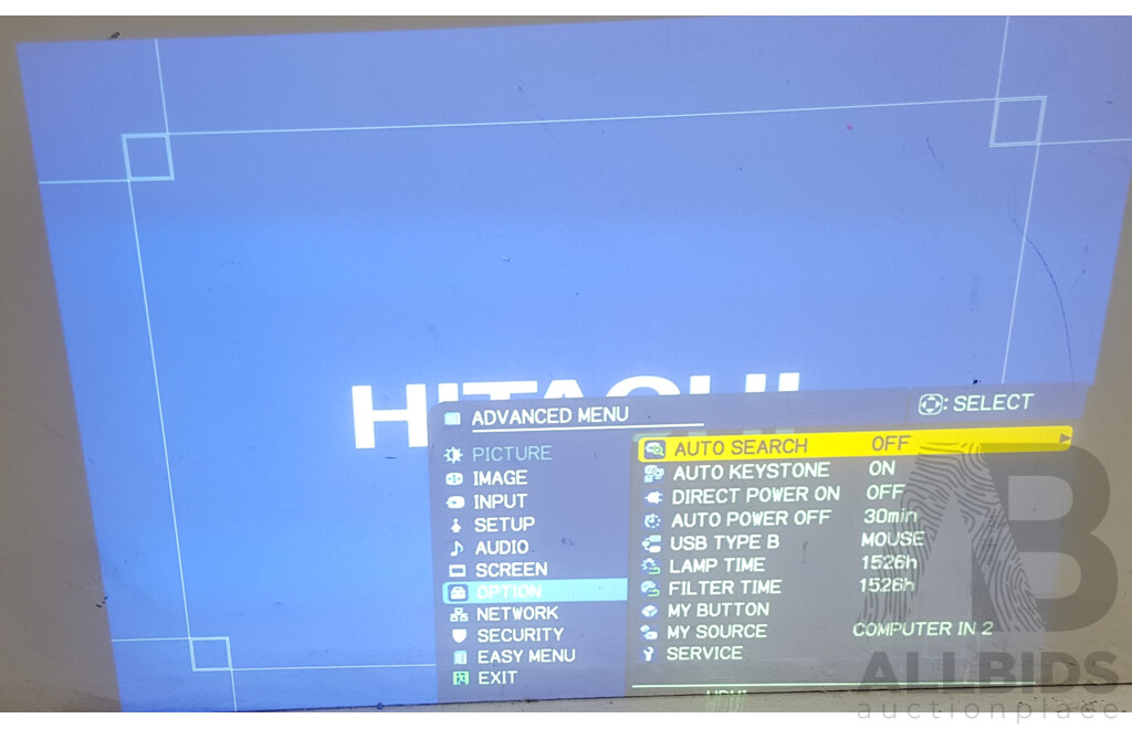 Hitachi (CP-X3030WN) XGA 3LCD Projector