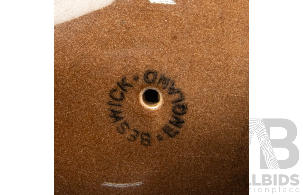 Glazed Porcelain Figure of a Stallion by Beswick, England