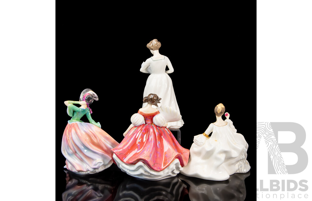Collection of Four Royal Doulton Porcelain Lady Figures