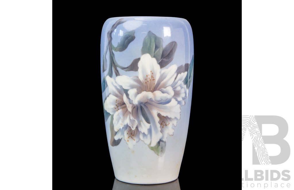 Glazed Floral Royal Copenhagen Vase