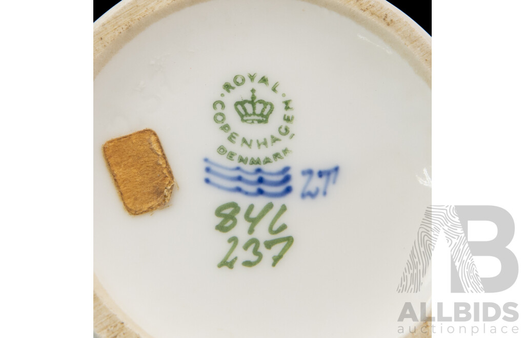 Glazed Floral Royal Copenhagen Vase