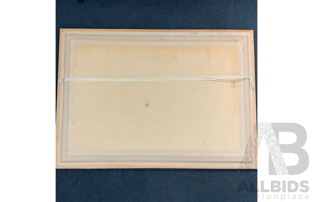 Seung. B. Kim (1981)  ''Desert Camel Caravan'' Oil on Canvas, 74 X 104 Cm (frame)