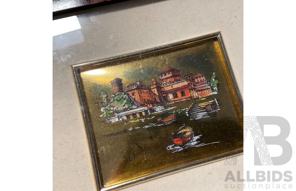 Vintage Albert Namatjira Print Together with Other Vintage Prints Including Renoir - Lot of 4