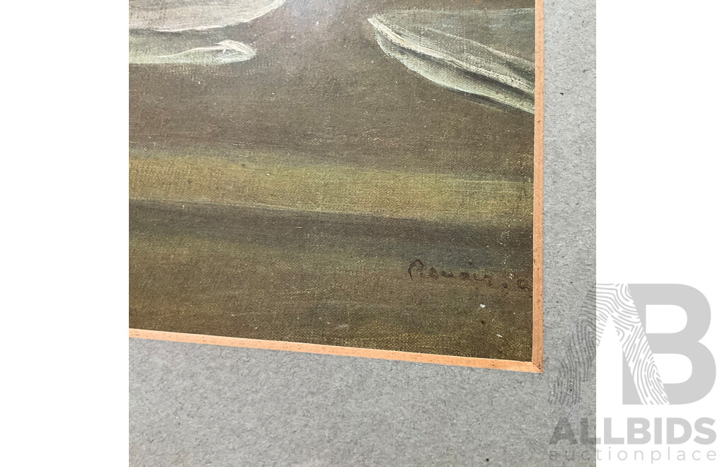 Vintage Albert Namatjira Print Together with Other Vintage Prints Including Renoir - Lot of 4