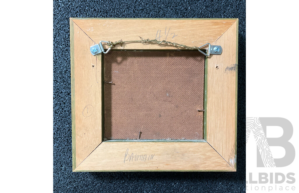 H. Nimmo ''Paddington''  Watercolor, 32 x 27 cm (frame), Lane ''Hunters Hill'' and ''Bailmain'' Oil on Board, 17 x 19 cm (frame) - Lot of 4