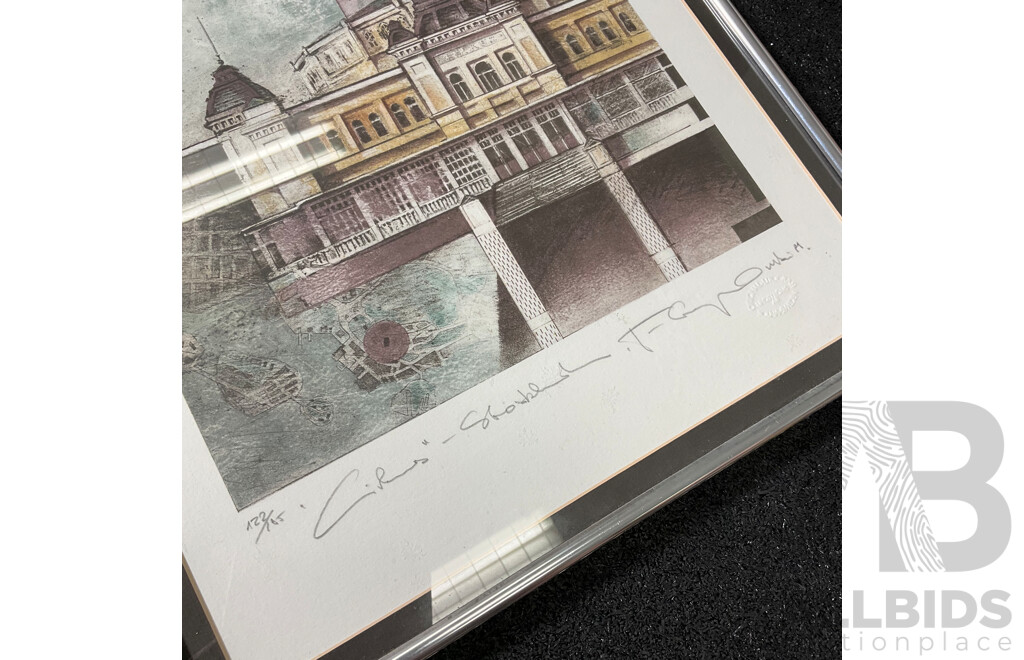 Jacek Szymanski ''Stockholm - Circus'' Color Lithograph Print, 56 x 41 Cm (frame)