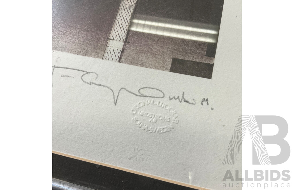 Jacek Szymanski ''Stockholm - Circus'' Color Lithograph Print, 56 x 41 Cm (frame)