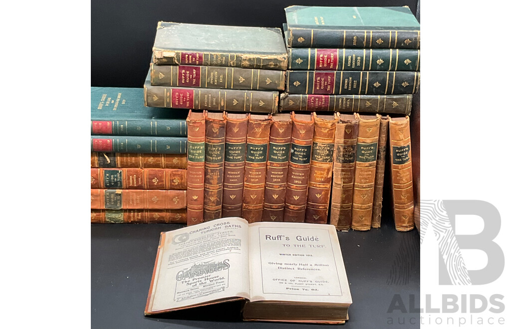 RUFF'S GUIDE to the TURF Book Collection - Lot of 25