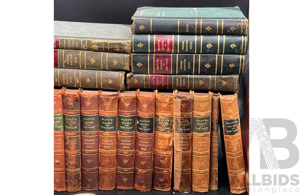 RUFF'S GUIDE to the TURF Book Collection - Lot of 25