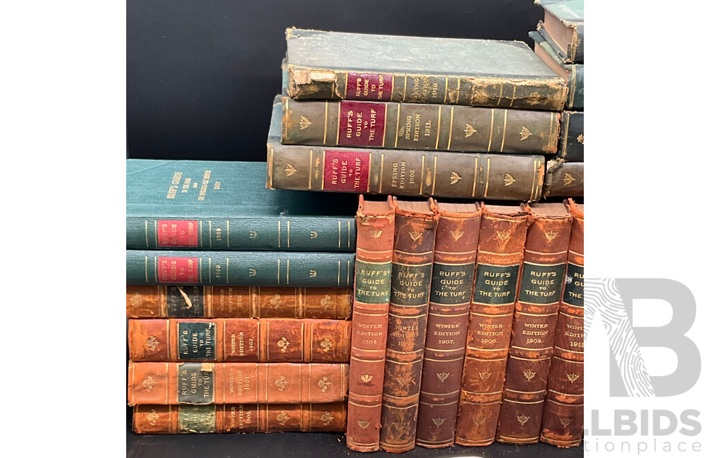 RUFF'S GUIDE to the TURF Book Collection - Lot of 25