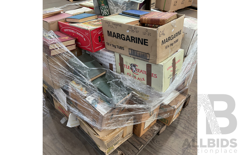 One Full Pallet - Mystery Collection of Vintage Books