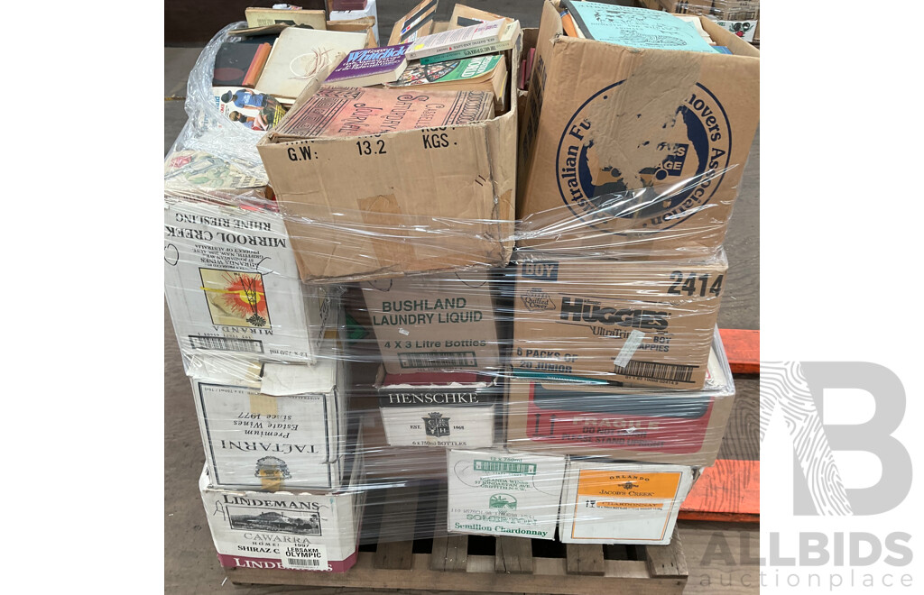 One Full Pallet - Mystery Collection of Vintage Books