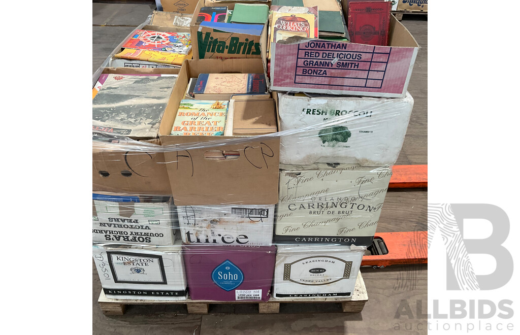 One Full Pallet - Mystery Collection of Vintage Books