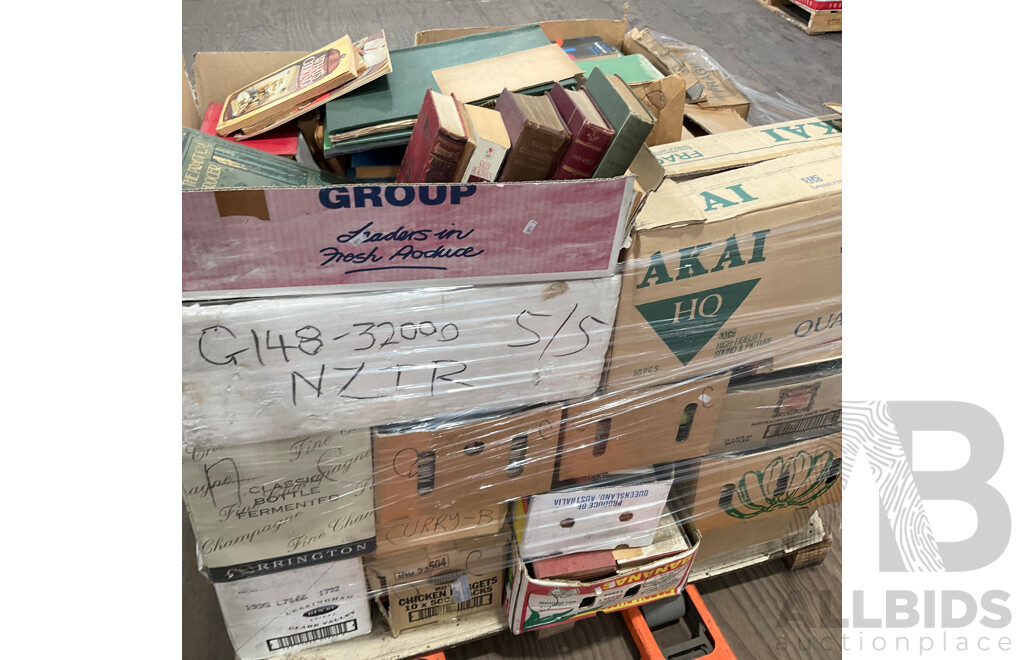 One Full Pallet - Mystery Collection of Vintage Books