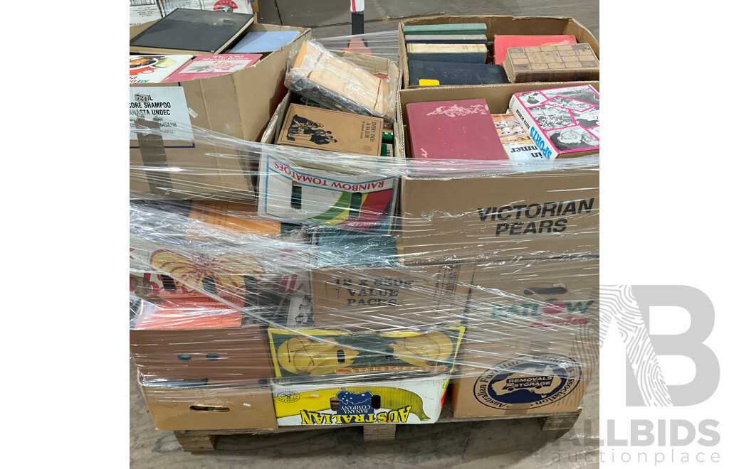 One Full Pallet - Mystery Collection of Vintage Books