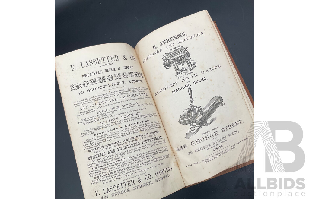 AUSTRALIAN DICTIONARY of DATES and MEN of the TIME by J.H.Heaton (1879)