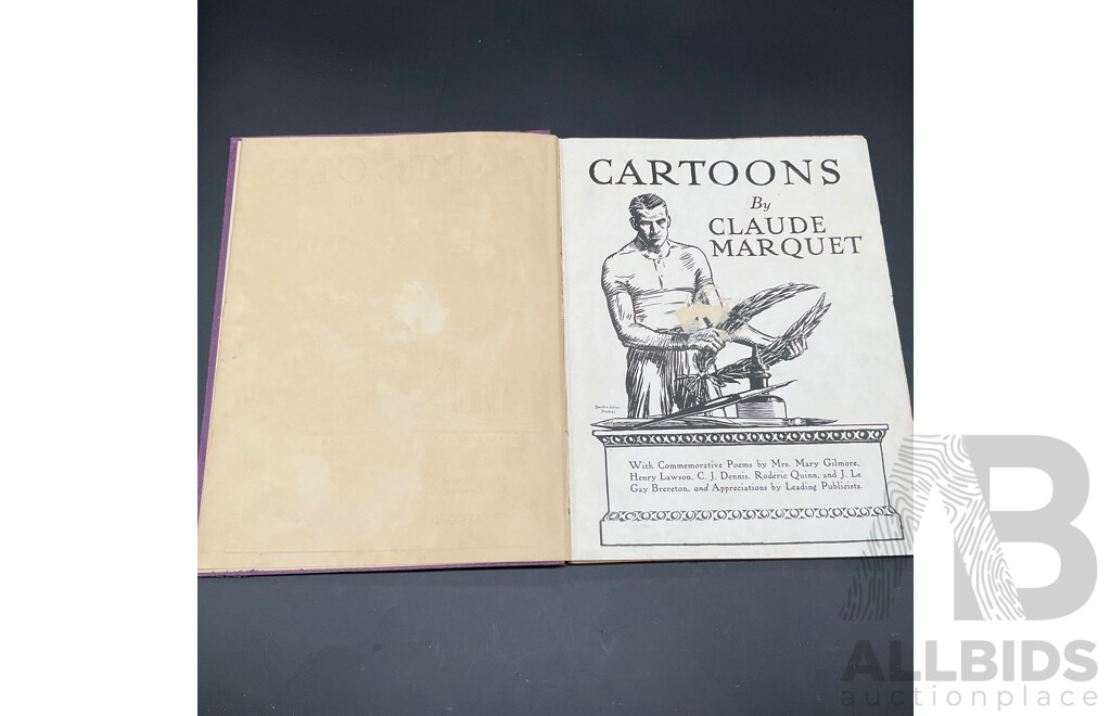 Memorial Volume of CARTOONS by Claude Marquet, Published in Sydney 1920