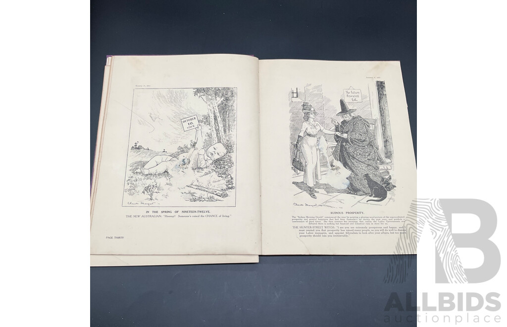 Memorial Volume of CARTOONS by Claude Marquet, Published in Sydney 1920