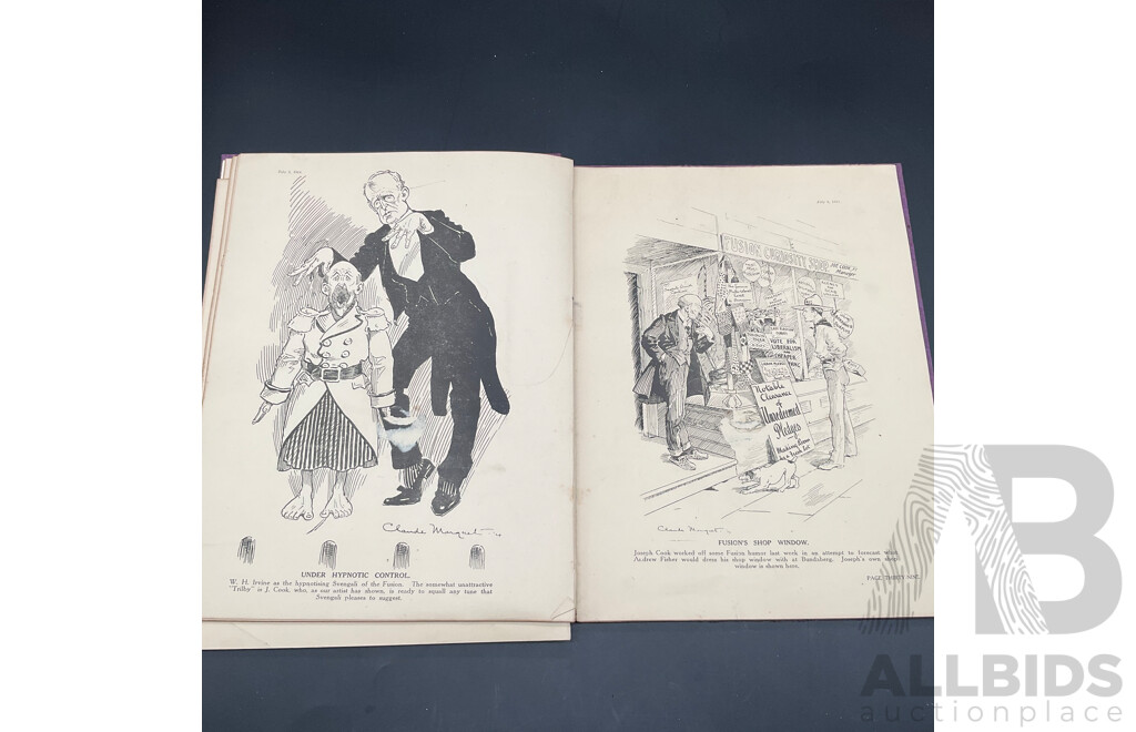 Memorial Volume of CARTOONS by Claude Marquet, Published in Sydney 1920