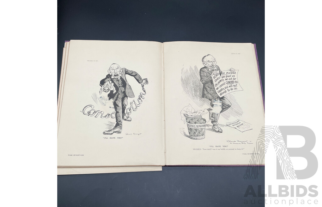 Memorial Volume of CARTOONS by Claude Marquet, Published in Sydney 1920