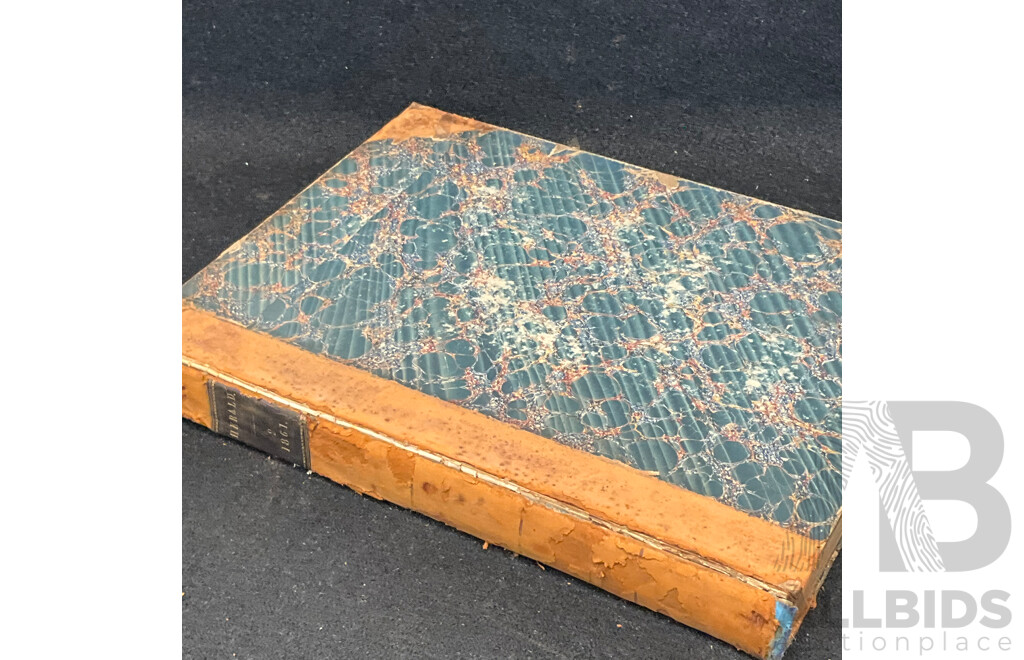 Antique Bound Volume of the Sydney Morning Herald - 2 / 1861