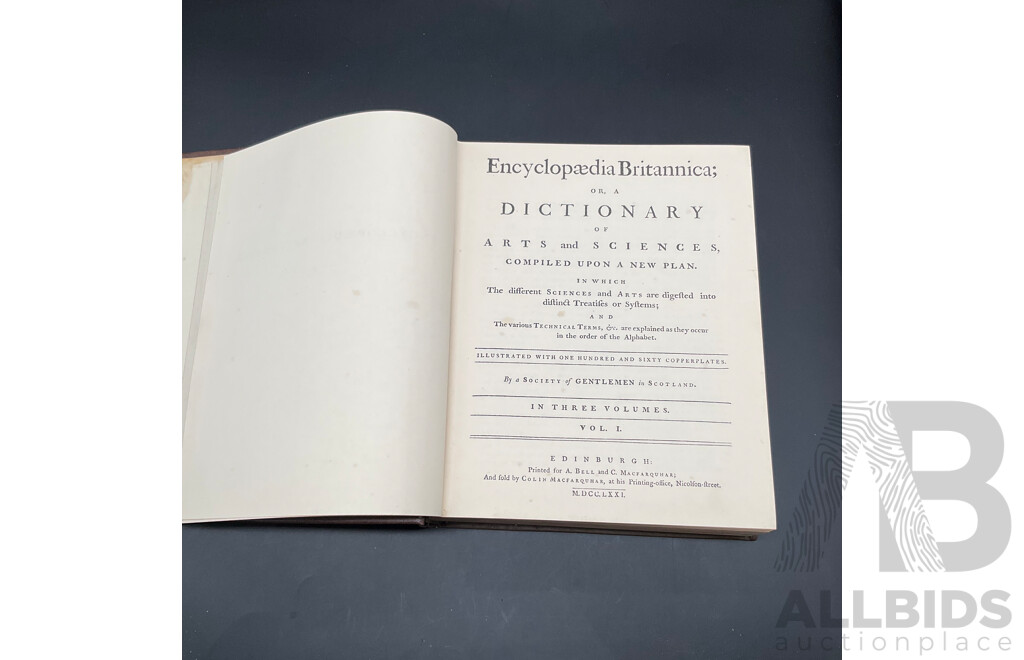 ENCYCLOPEDIA BRITANNICA Vol.I to Vol III.