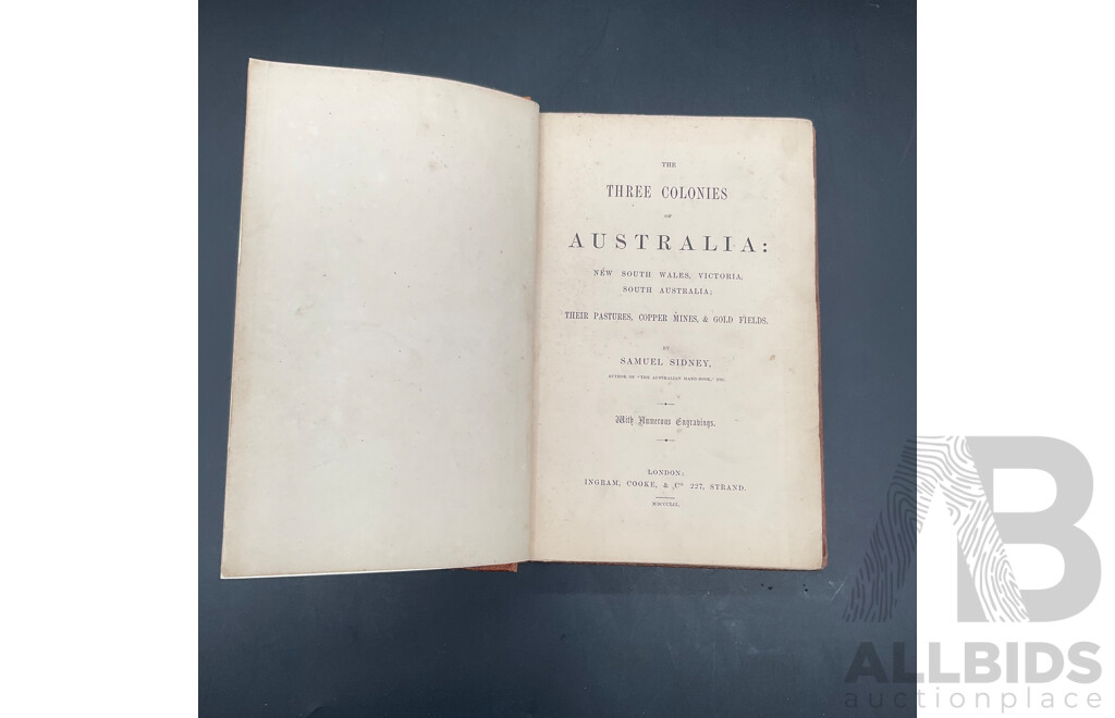 The THREE COLONIES of AUSTRALIA by Samuel Sidney