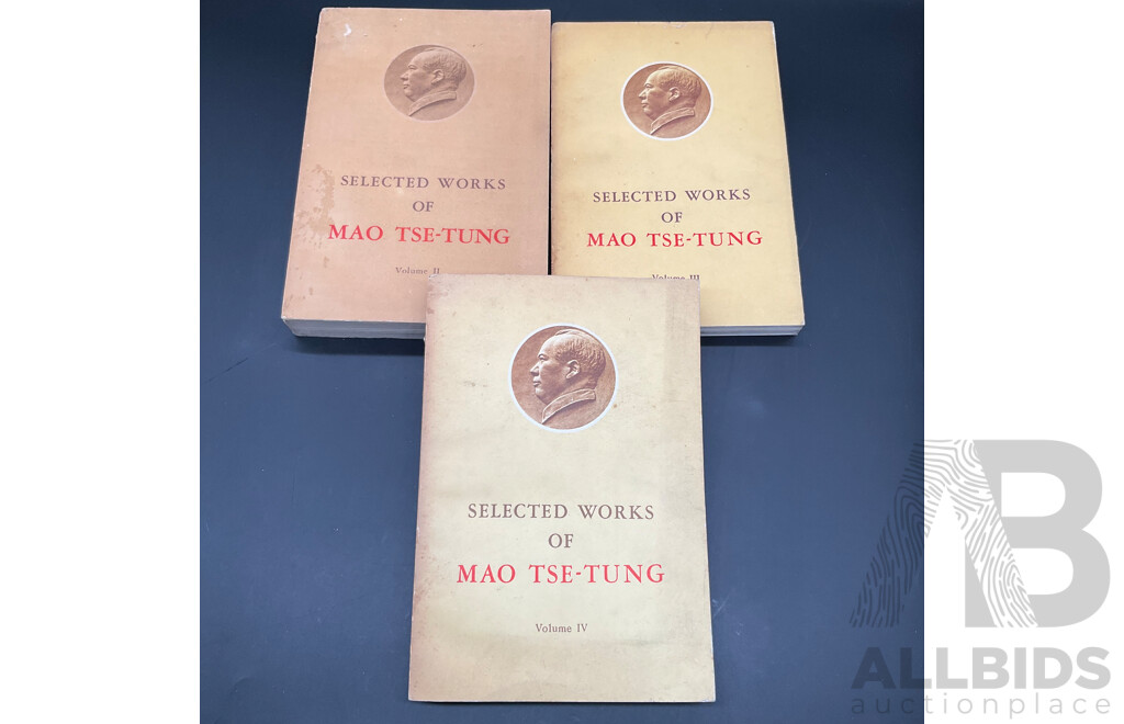 Selected Works of MAO TSE-TUNG, Volumes II to IV - Lot of 3