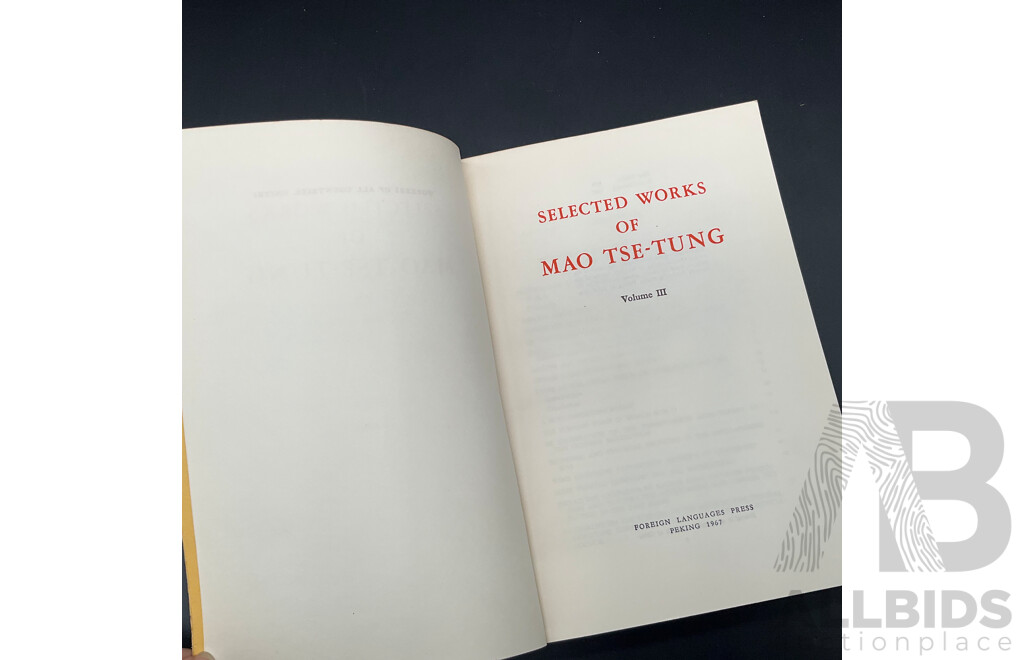 Selected Works of MAO TSE-TUNG, Volumes II to IV - Lot of 3