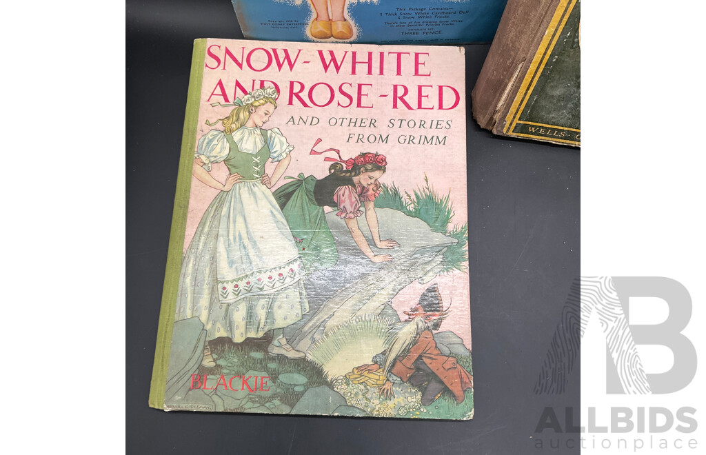 Assorted Vintage Children's Books, Including Stories From Gulliver, Chatterbox, Disney's Snow White and More - Lot of 14
