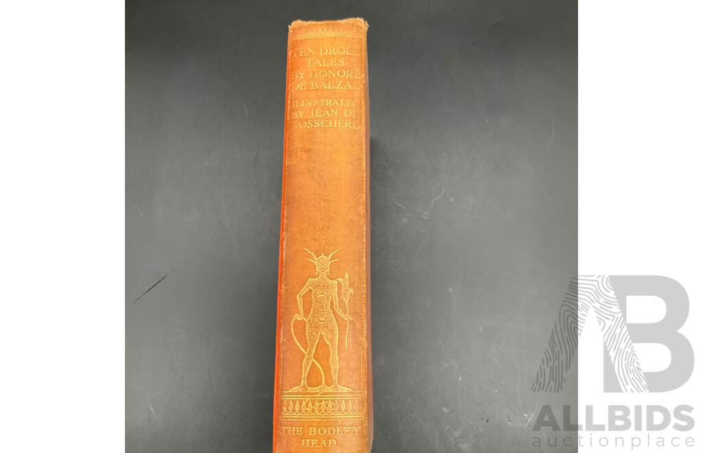 1926 Ten Droll Tales by Honore De Balzac, Illustrated Jean De Bosschere (Limited Edition No.2255 of 3000 Copies)