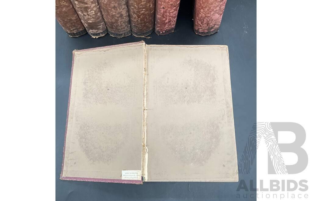 HISTORY of ENGLAND in the Eighteenth Century by William Edward Hartpole Lecky, Published by Longmans & Co., Volumes II to VIII - Lot of 7