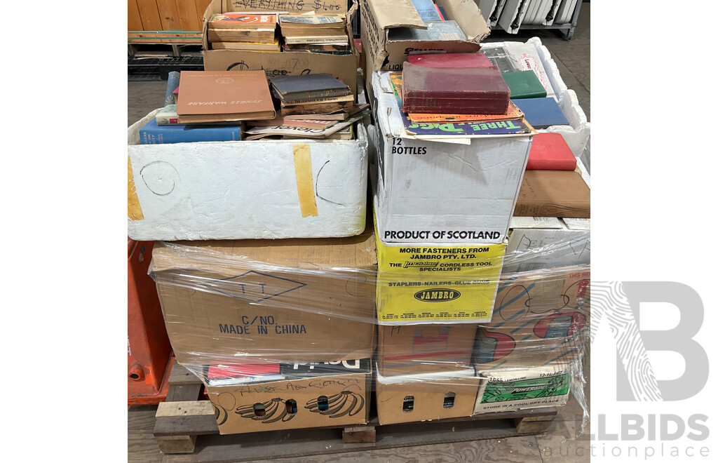One Full Pallet - Mystery Collection of Vintage Books