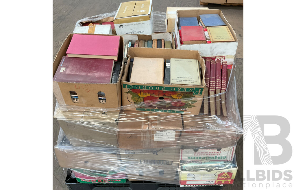 One Full Pallet - Mystery Collection of Vintage Books
