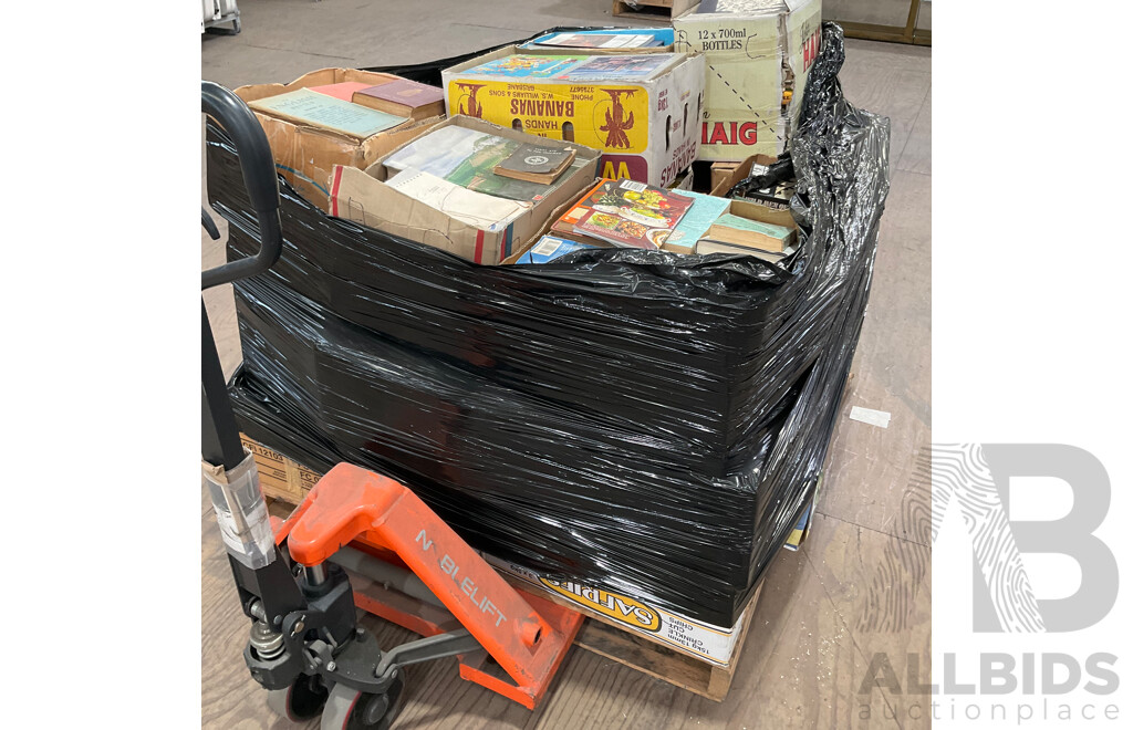One Full Pallet - Mystery Collection of Vintage Books