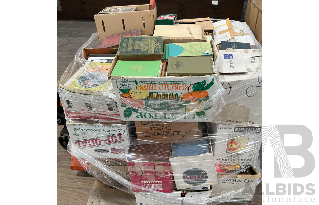 One Full Pallet - Mystery Collection of Vintage Books