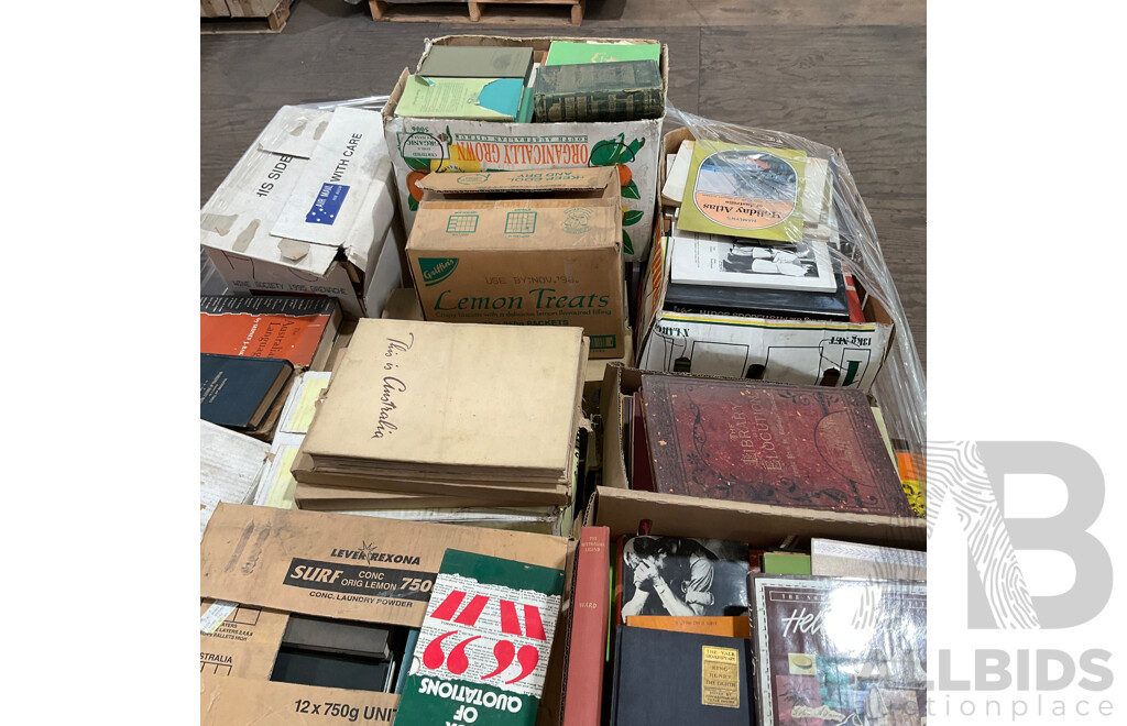One Full Pallet - Mystery Collection of Vintage Books