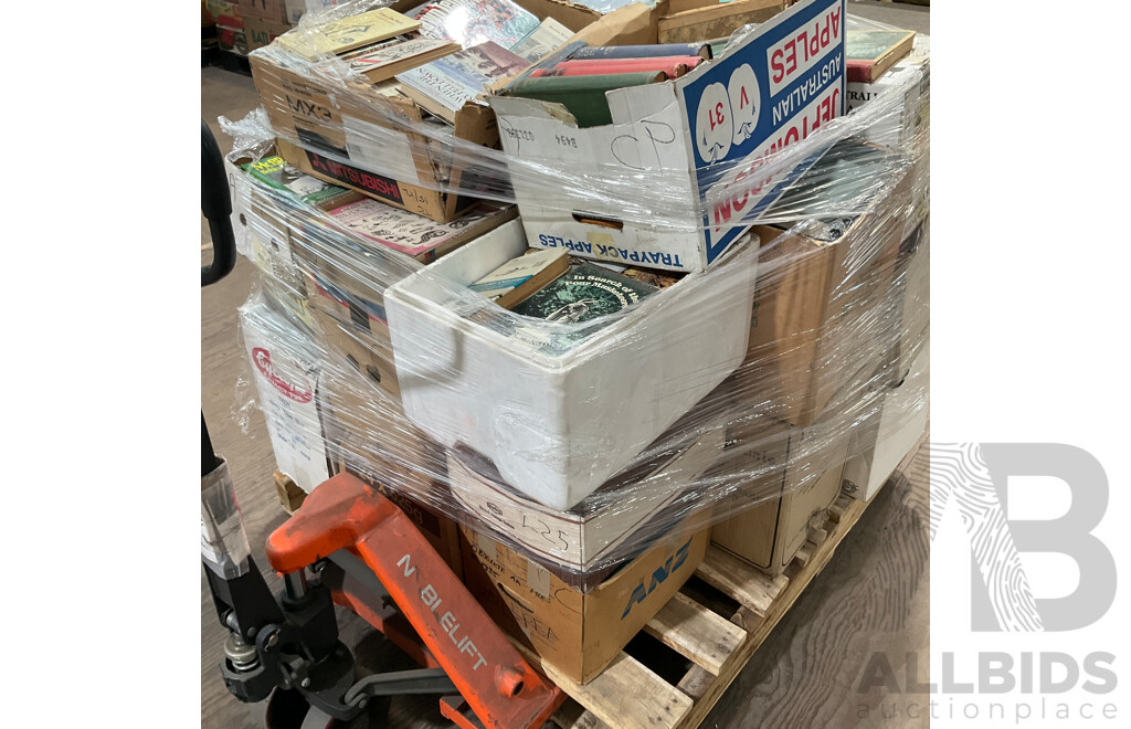 One Full Pallet - Mystery Collection of Vintage Books